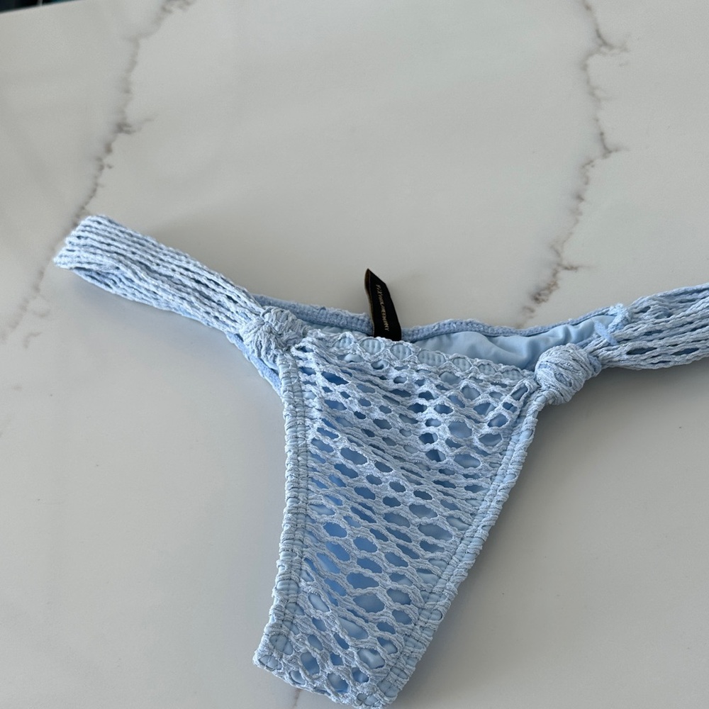 Light Blue Crochet Bikini Bottom